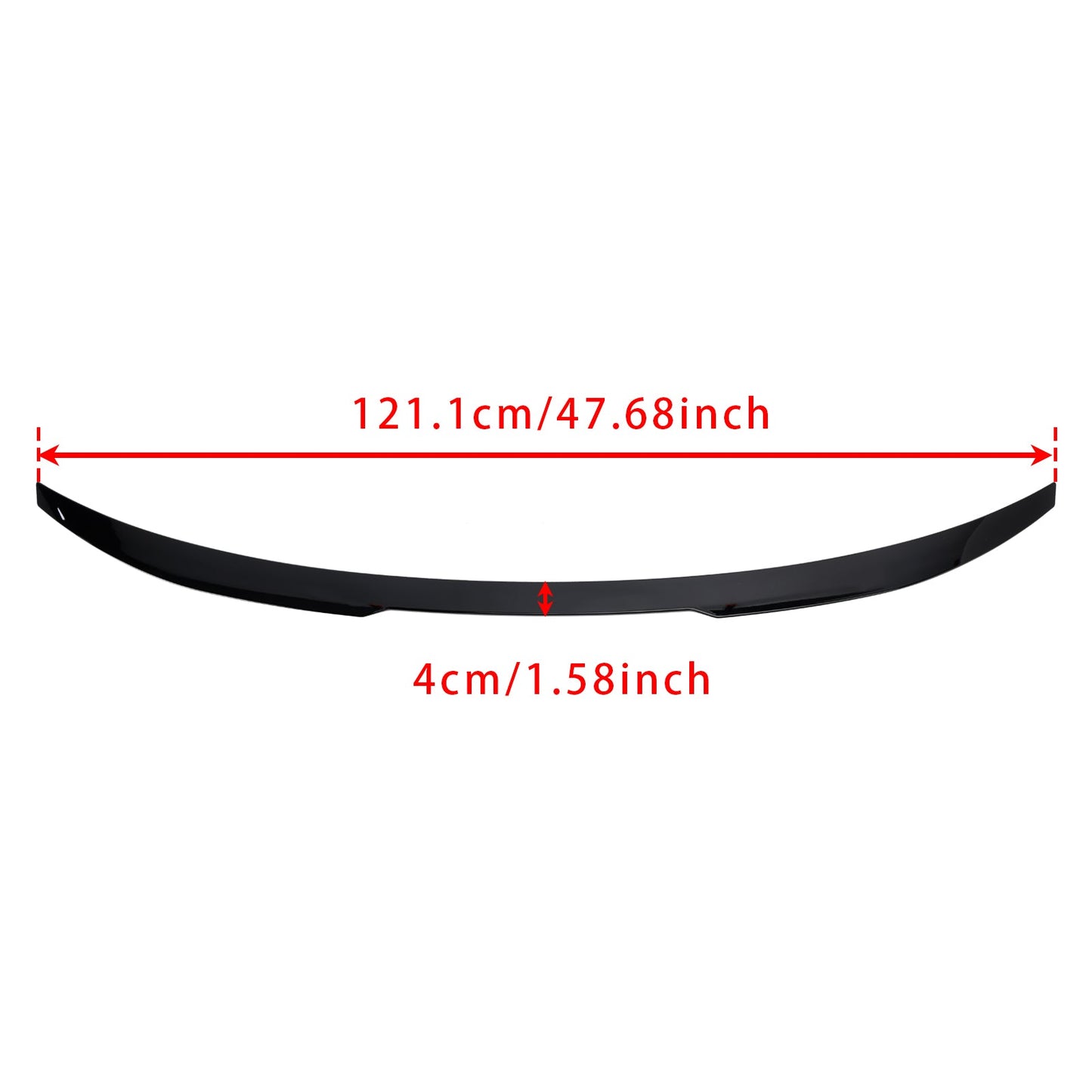 2020-ON BMW 4 Series G22 Coupe Model Gloss Black Rear Boot Spoiler