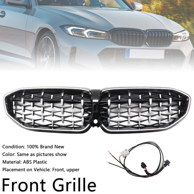 2019-2022 BMW 3 Series G20 Chorme Diamond Kidney Grille Grill 51138072085