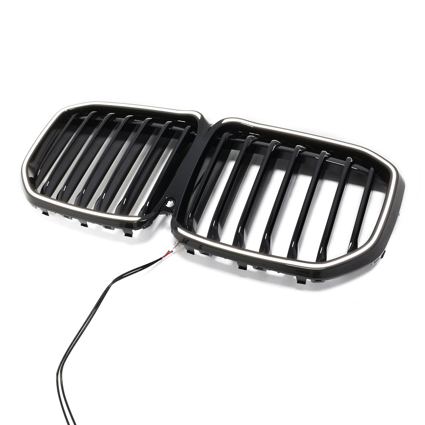 2019-2022 Fit BMW X7 G07 Single Slat Gloss Black Front Kidney Grill Grille