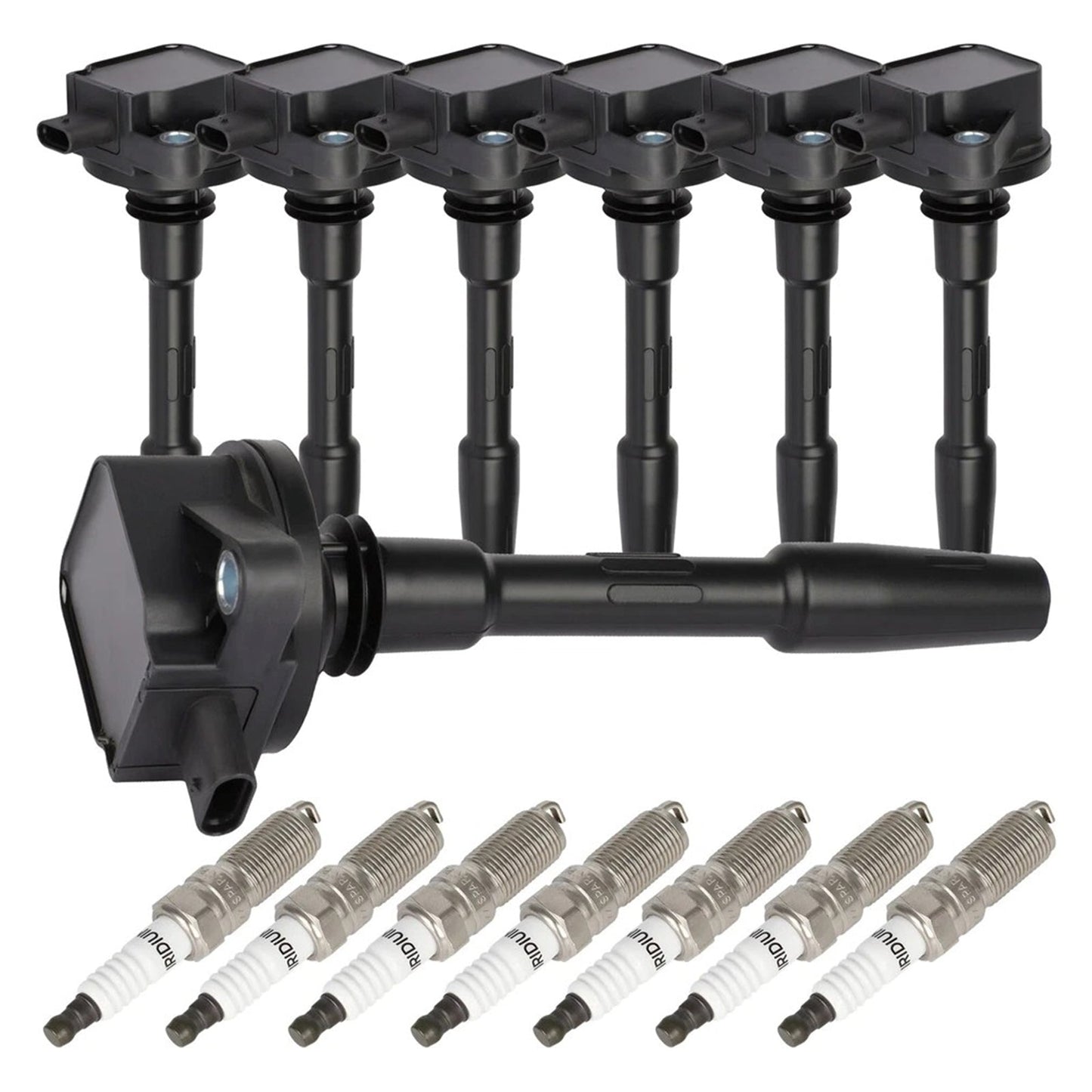 For Ford Mustang 2018-2020 V8 5.0L DG566 DG565 7x Ignition Coils Spark Plugs