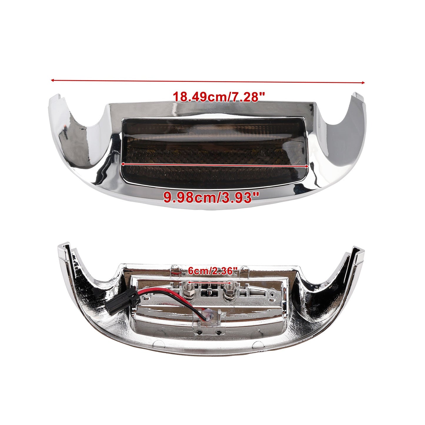 Front Fender Tip LED Lens Fit For Electra Glide Ultra Limited Low 2014-2023