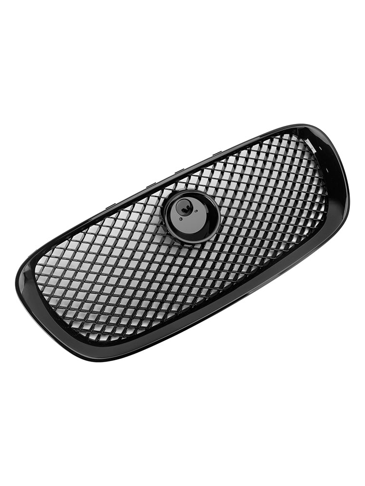 2008-2011 Jaguar XF XF-R Style Front Bumper Grill Grille Gloss Black