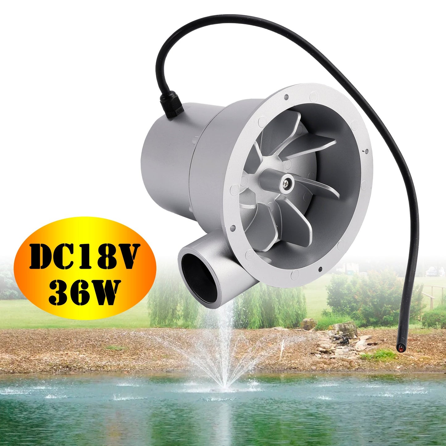 12V Small Hydroelectric Generator DC18V 36W/50W High Efficiency Brushless Motor