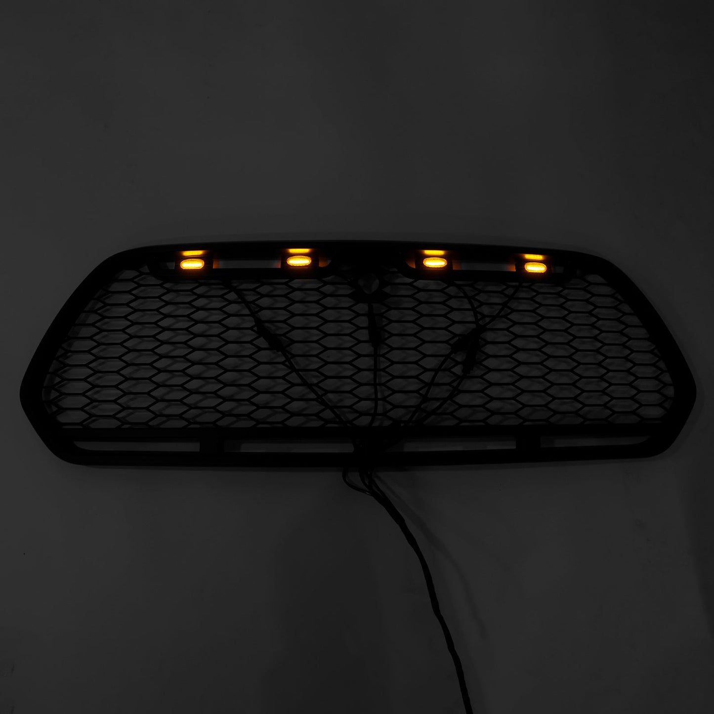 2015-2018 Ford Transit MK8 Raptor w/LED Matt Black Front Bumper Grill Grille