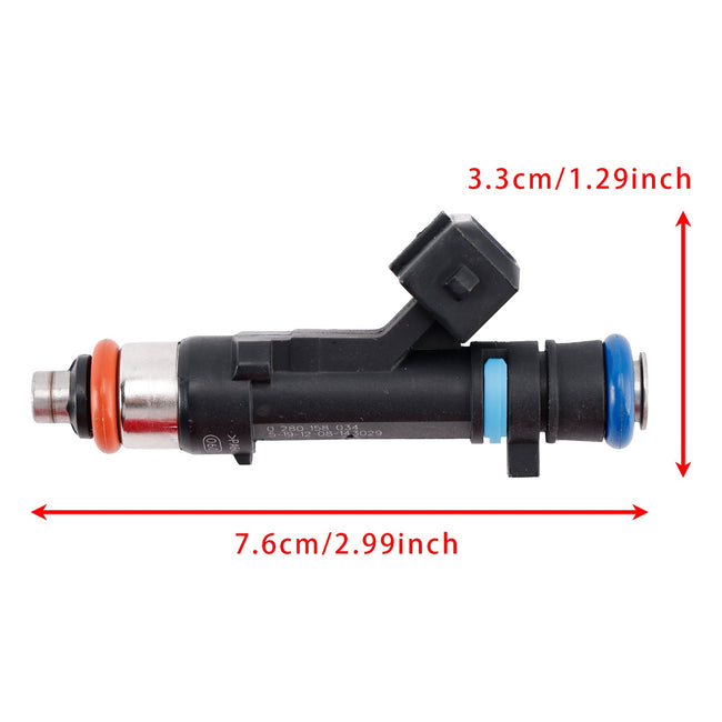 4Pcs Fuel Injector For Dacia Sandero Dokker Logan Renault Kangoo 0280158034