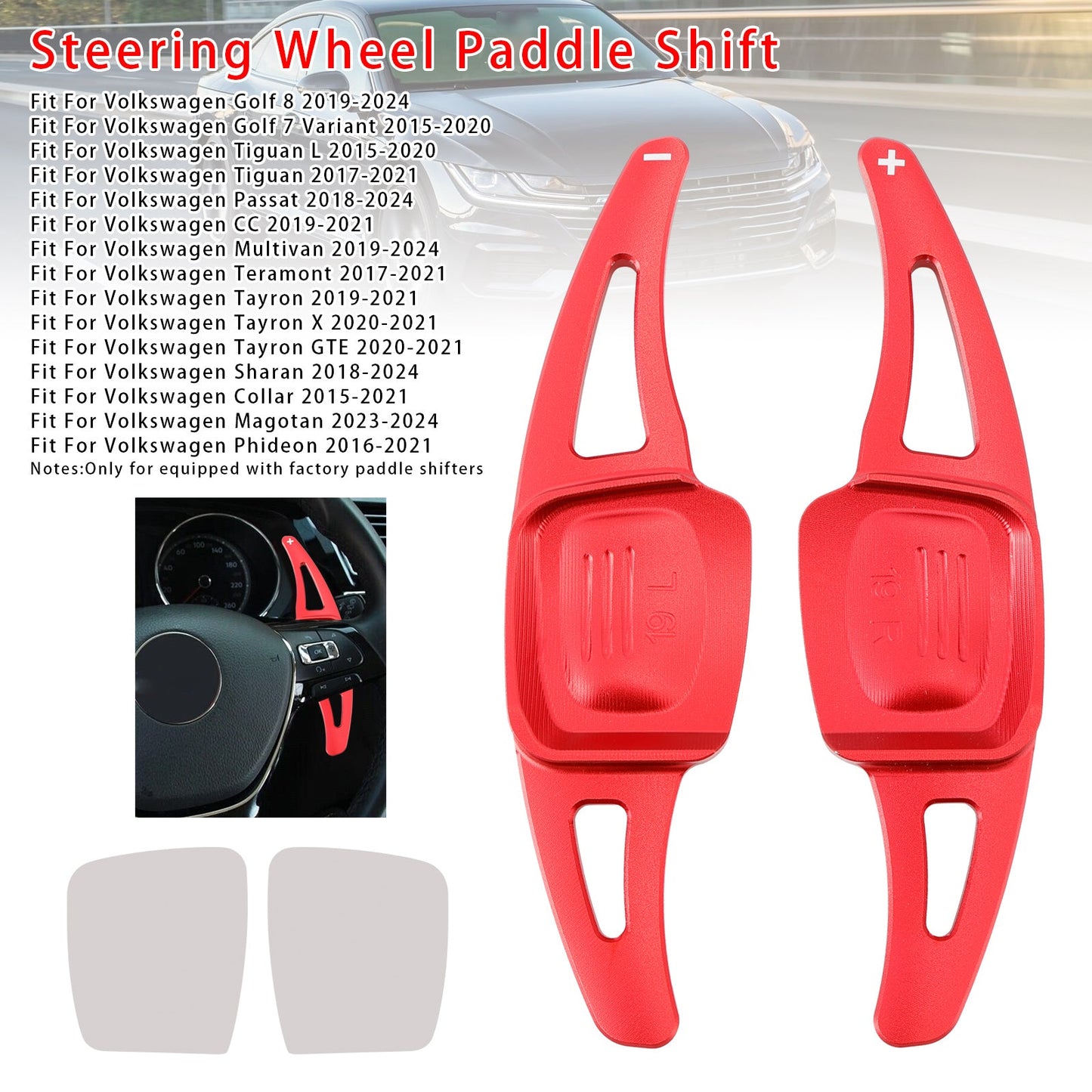Steering Wheel Paddle Shifter Extension For VW Golf 8 Tiguan