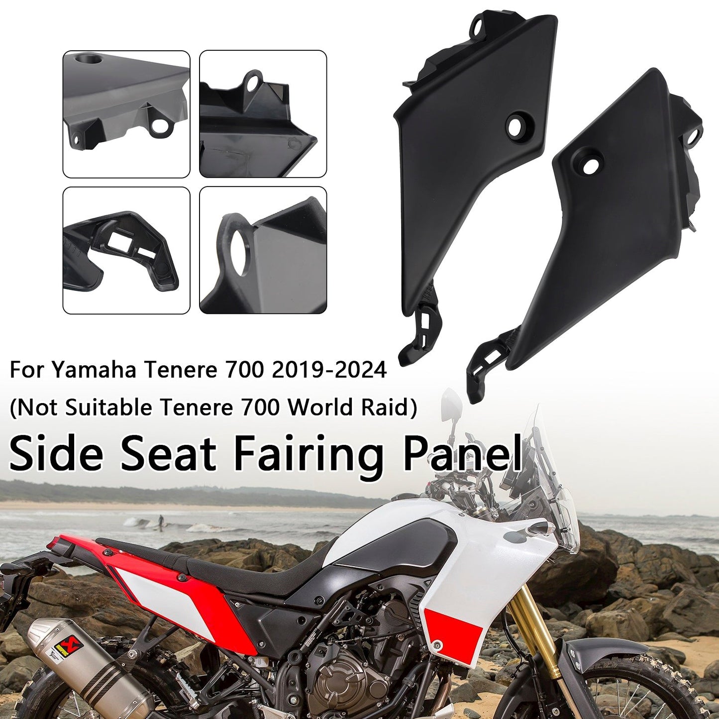 2019-2024 Yamaha Tenere 700 Side Seat Fairing Panel Cowl
