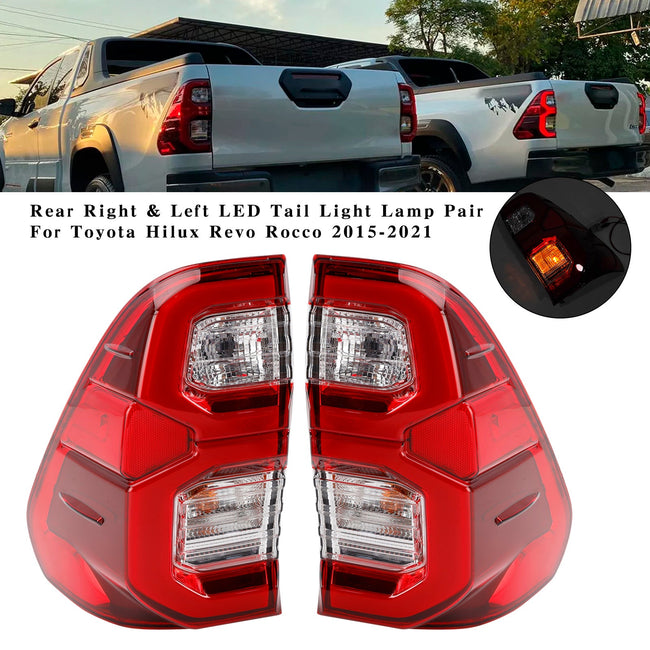 2015-2021 Toyota Hilux Revo Rocco Rear Right & Left LED Tail Light Lamp Pair