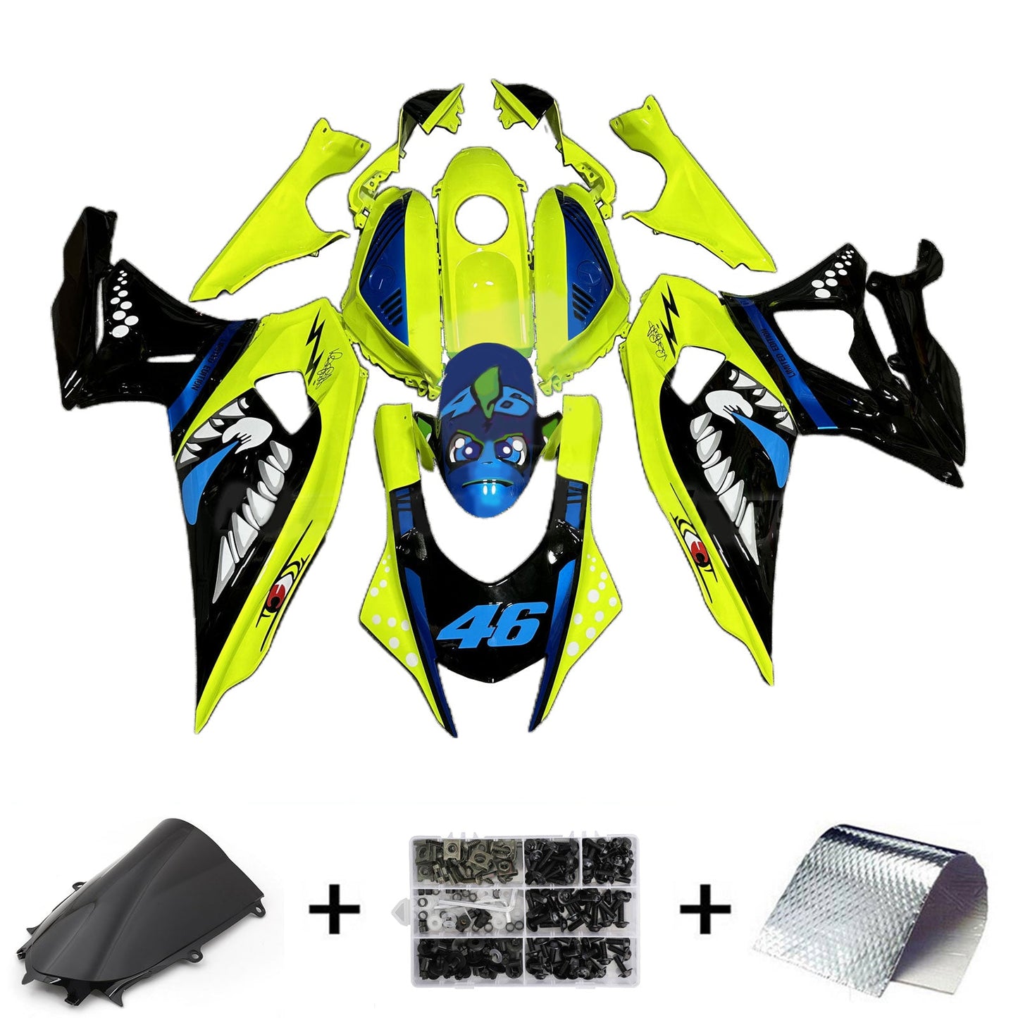 2021-2024 Yamaha YZF-R7 Fairing Kit Bodywork Plastic ABS