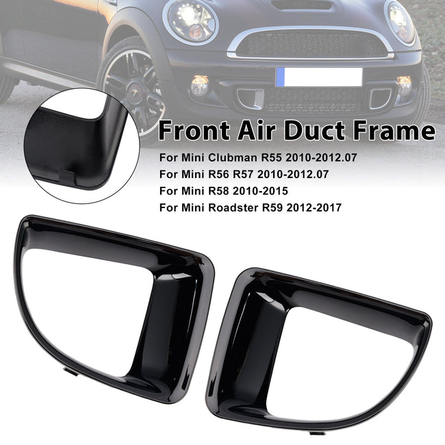 Gloss Black Front Air Duct Frame Fit for Mini R55 R56 R57 R58 R59 JCW S 51117255117 51117255119