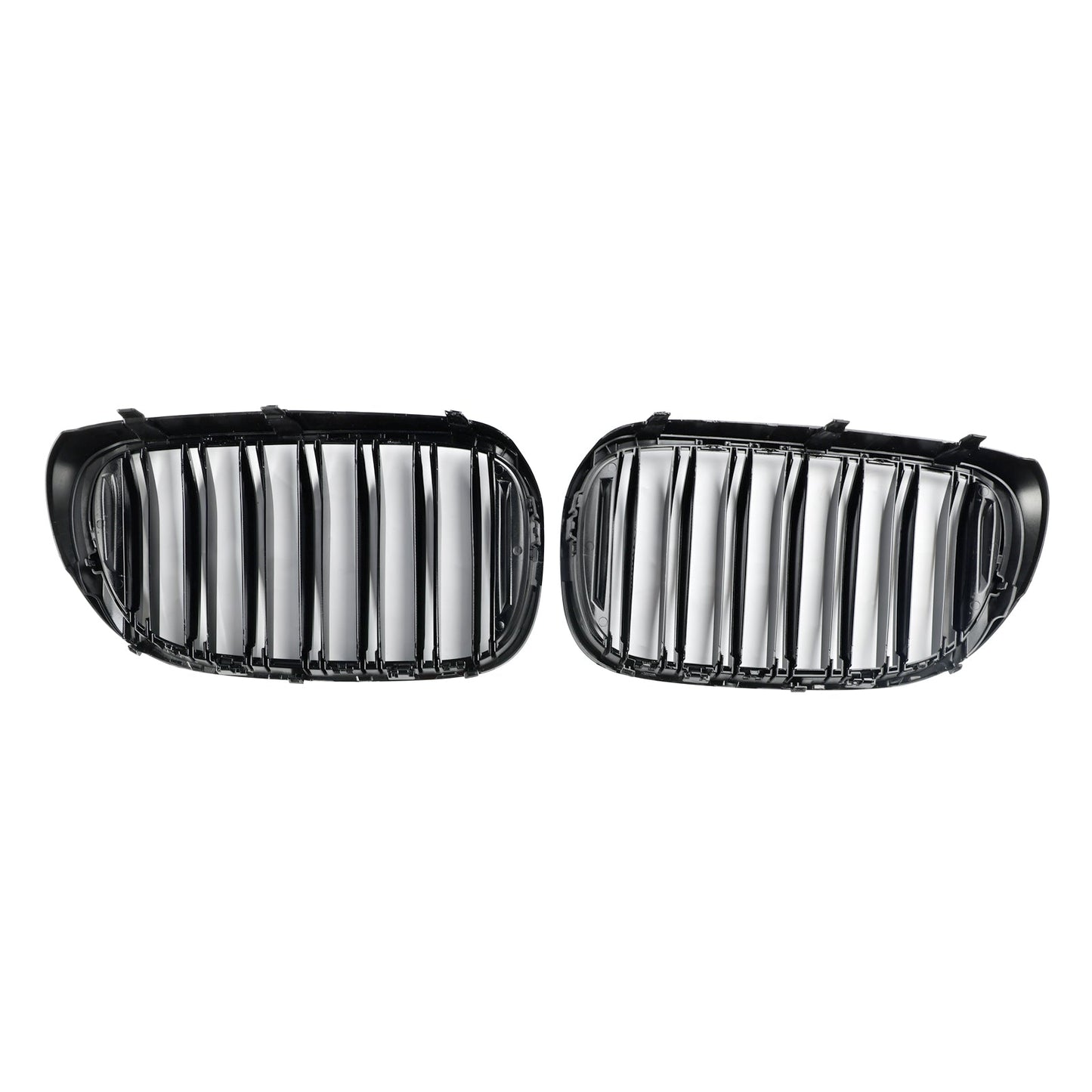 Black 2 Slat Front Kidney Grill Grille Fit For BMW 7 Series G11 G12 2016-18 Pre-LCI