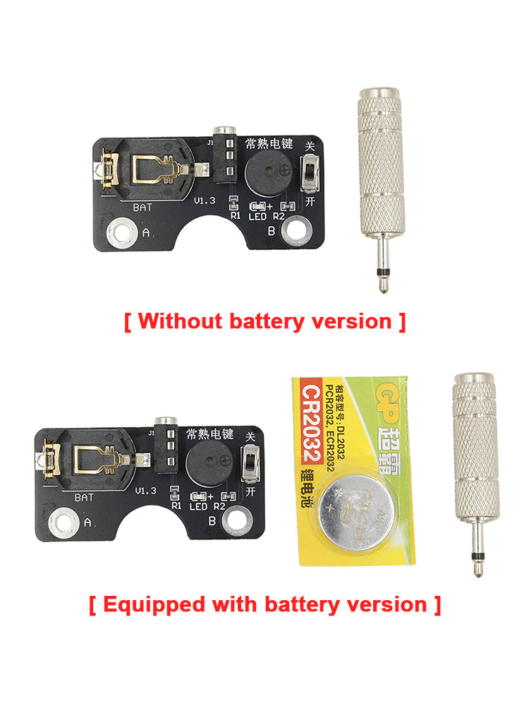 Morse Code CW Transmission Trainer Key Sound Light Circuit Board For Manual Key