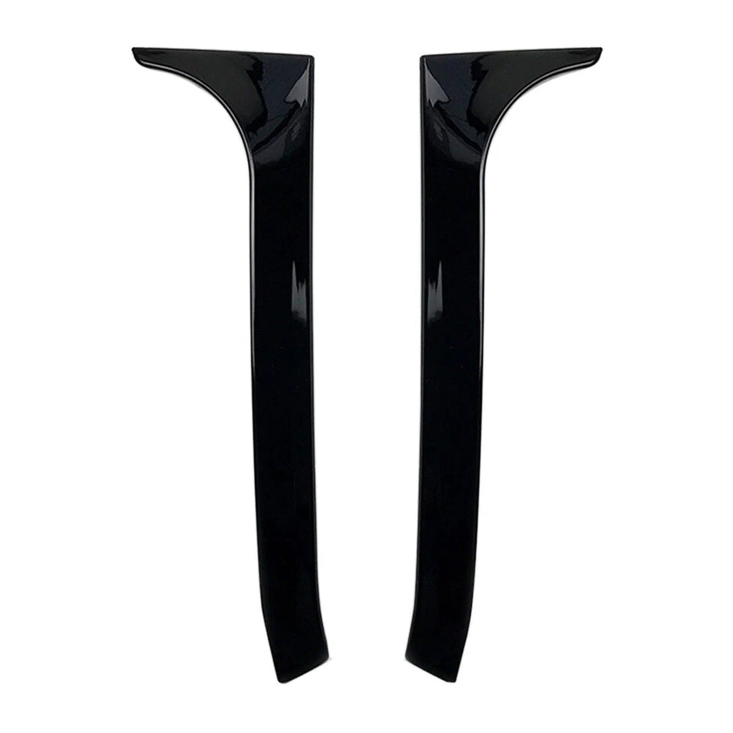 2008-2013 VW Golf MK6 GTI Gloss Black Pair Rear Window Side Wing Spoiler