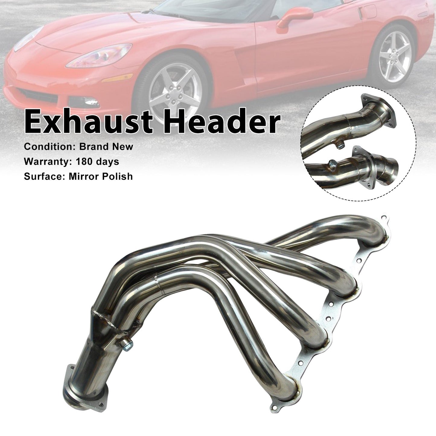 2006-2013 For Chevy Corvette 7.0L V8 Exhaust Header