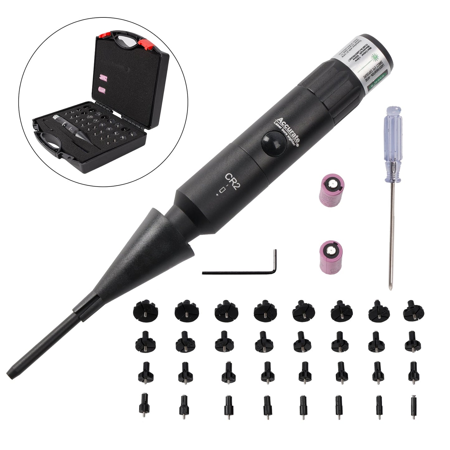 Professional Laser Bore Sight Kit Multiple Caliber Upgraded Green Bore Sighter