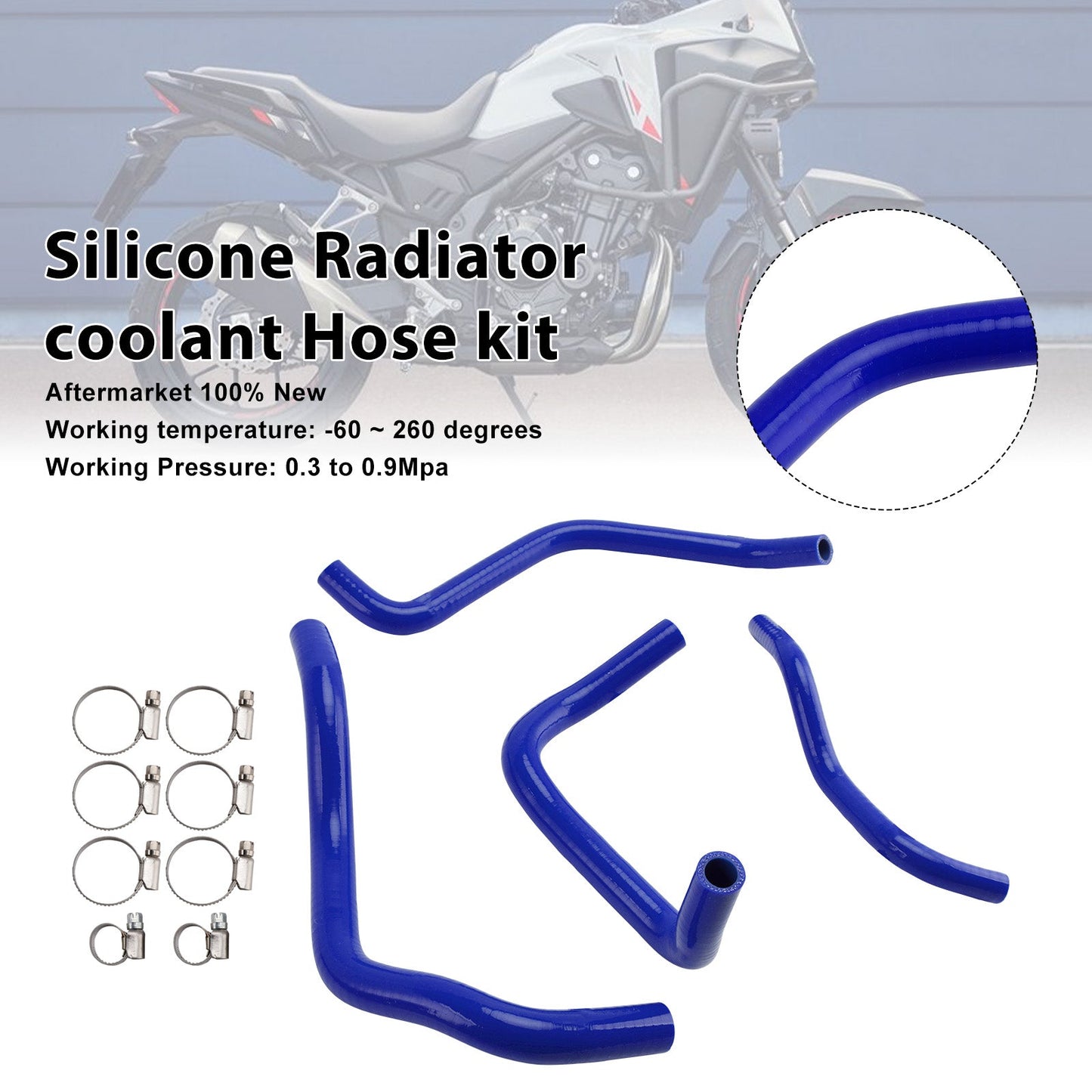 2024-2025 Honda CB500 Hornet Silicone Radiator coolant Hose