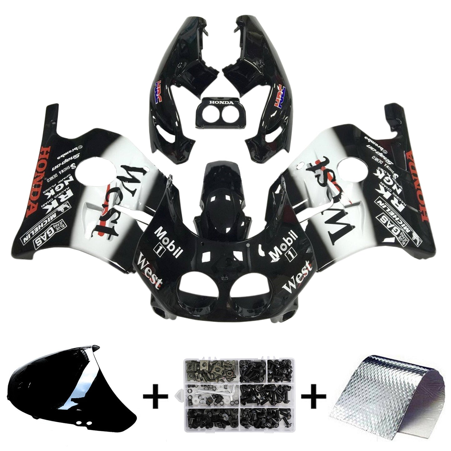 1990-1998 Honda CBR250RR MC22 Injection Fairing Kit Bodywork Plastic ABS