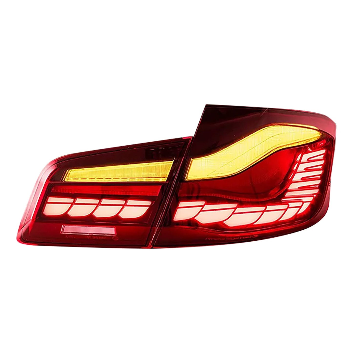 2010-2016 6th Gen 5-Series F10 F18 M5 L&R Red LED Tail Lights Rear Lamp Assembly