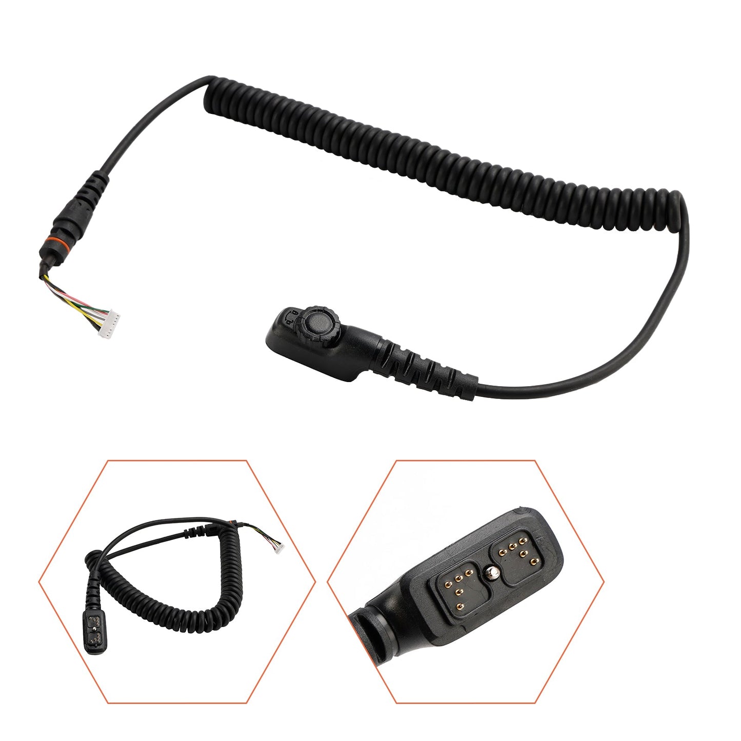 Assembly SM18N2 Hand Microphone Cable For Hytera PD780 PD700 PD580H PD788 PD782