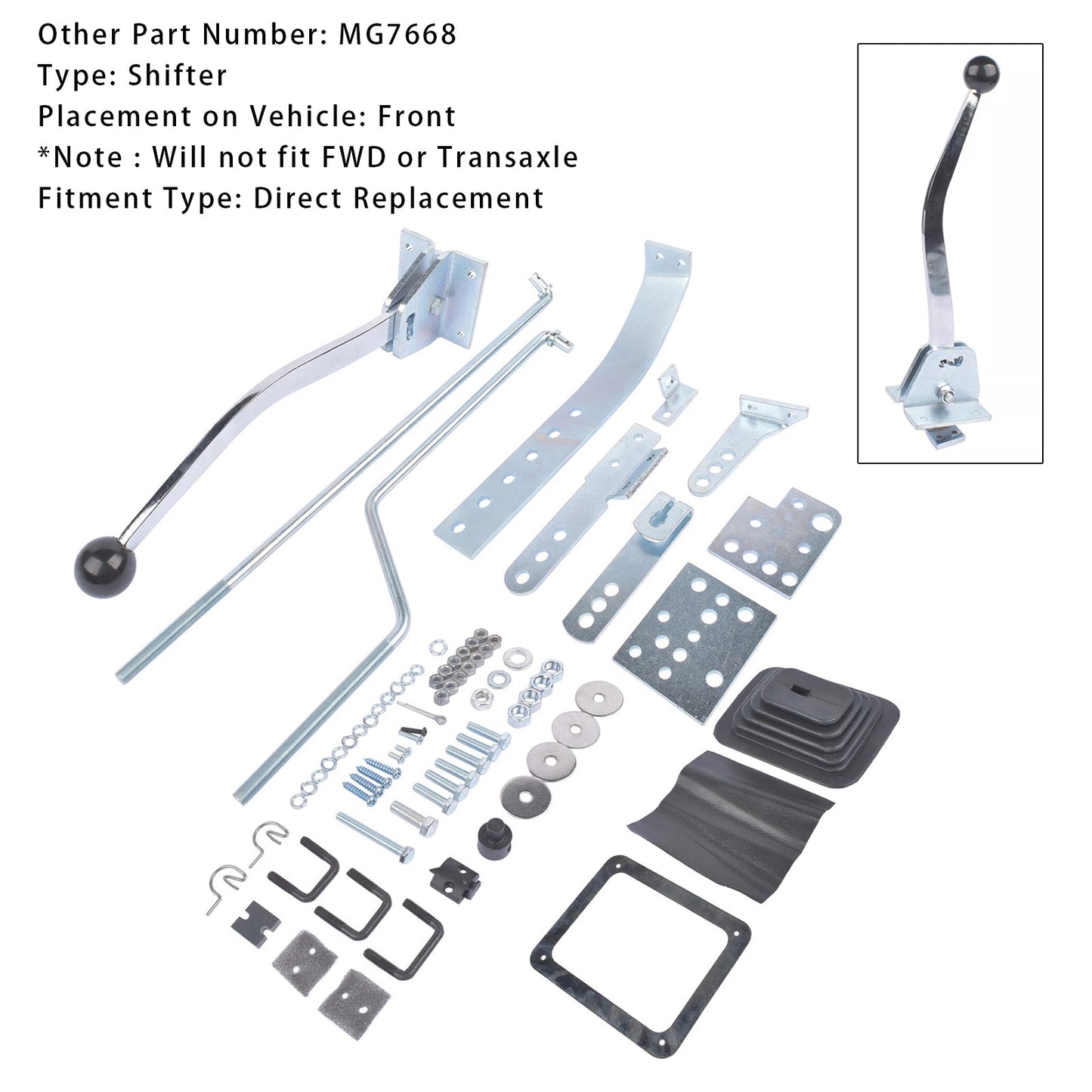 1960-1986 Pontiac TH250, 350,400 7668 Universal Automatic Floor Shifter Conversion Kit