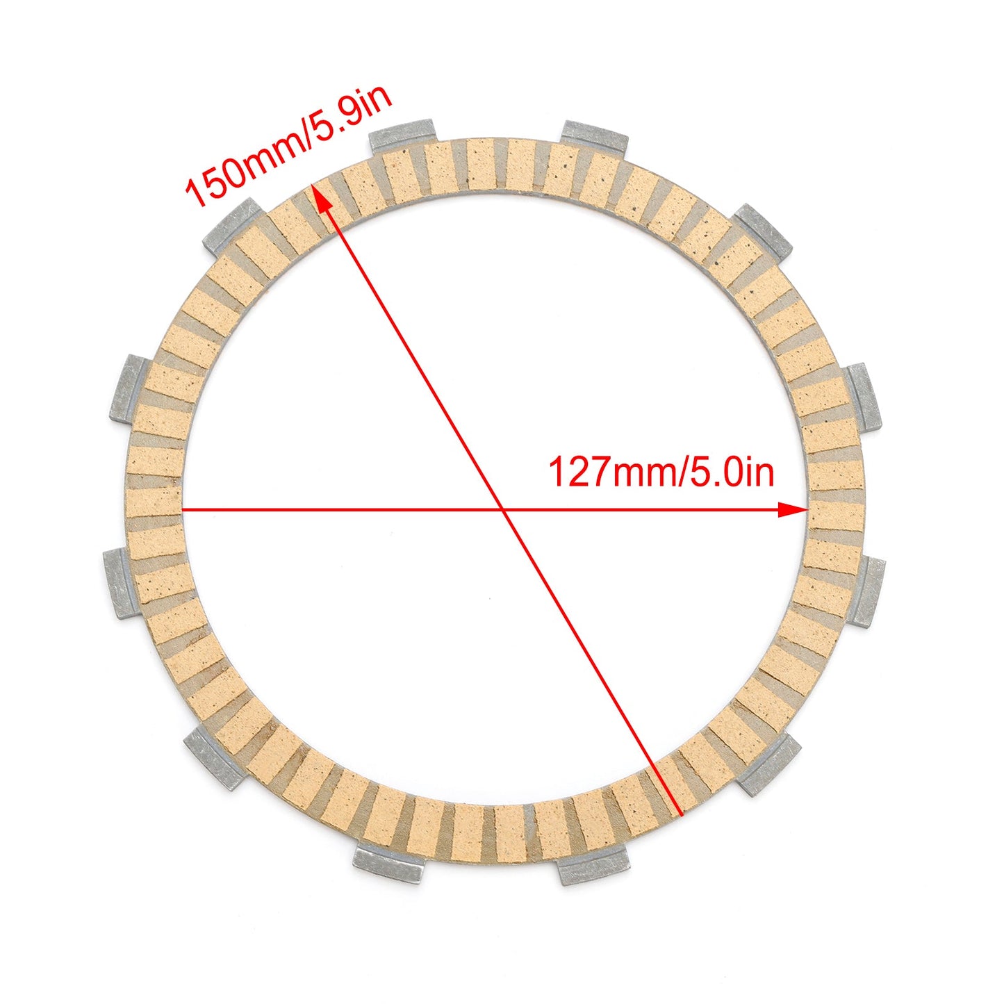 Clutch Friction Plate Kit fit for Suzuki 21441-31J00 DL1050 V-Strom 1050 20-24