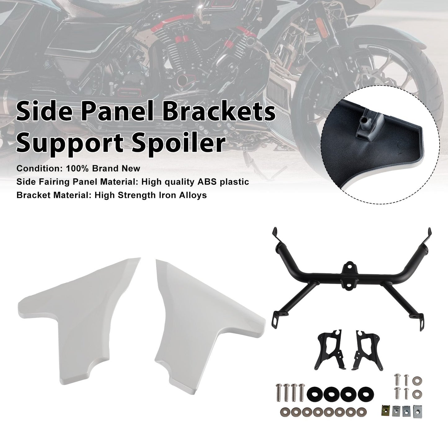 2024-later Harley Road Glide CVO ST FLTRXSTSE Side Panel Brackets Support Spoiler