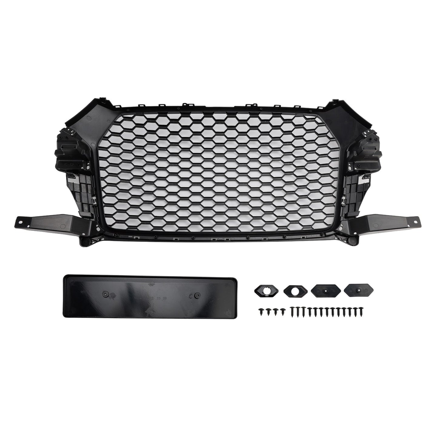 2016-2018 Audi Q3 RSQ3 Style Front Honeycomb Grille Grill Gloss Black