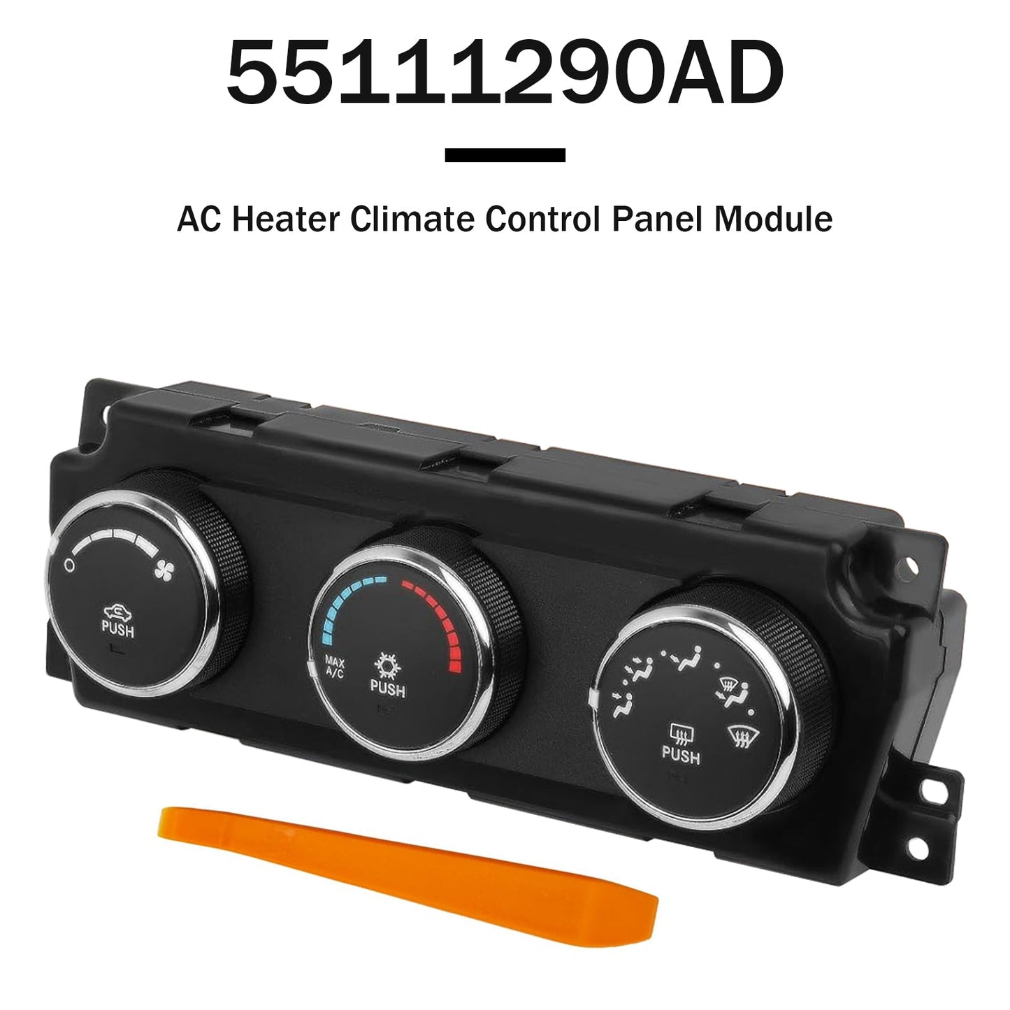 2011 Ram 2500 AC Heater Climate Control Panel Module 55111290 68090626AD