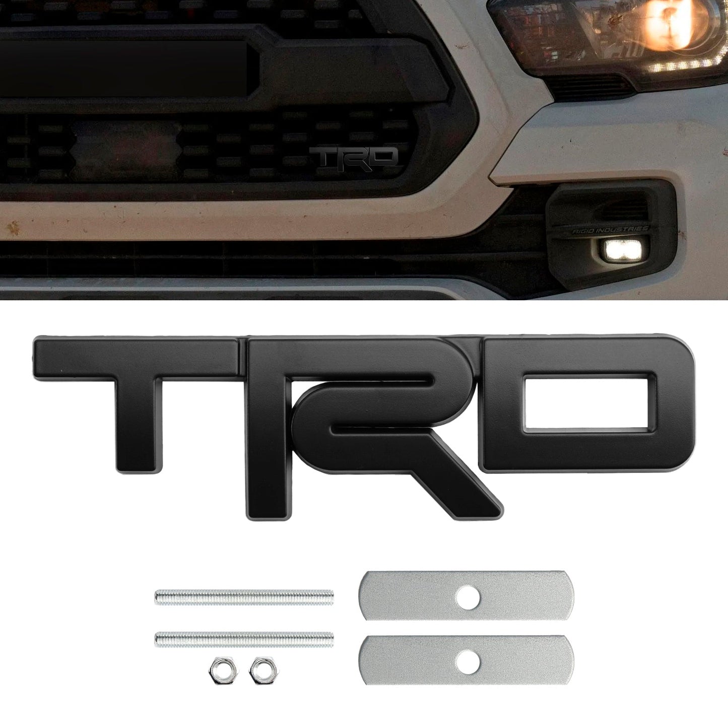 Black TRD Grille Badge Emblem for Tacoma Tundra 4Runner