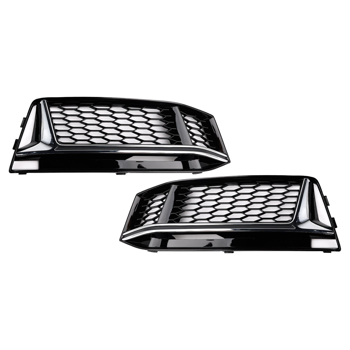2016-2018 AUDI A4 B9 S-Line S4 2PCS Fog Light Cover Grille Grill