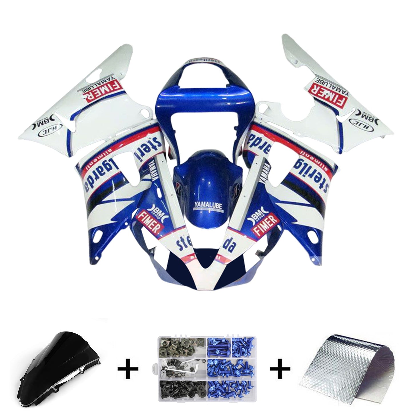 2000-2001 Yamaha YZF 1000 R1 Injection Fairing Kit Bodywork Plastic ABS