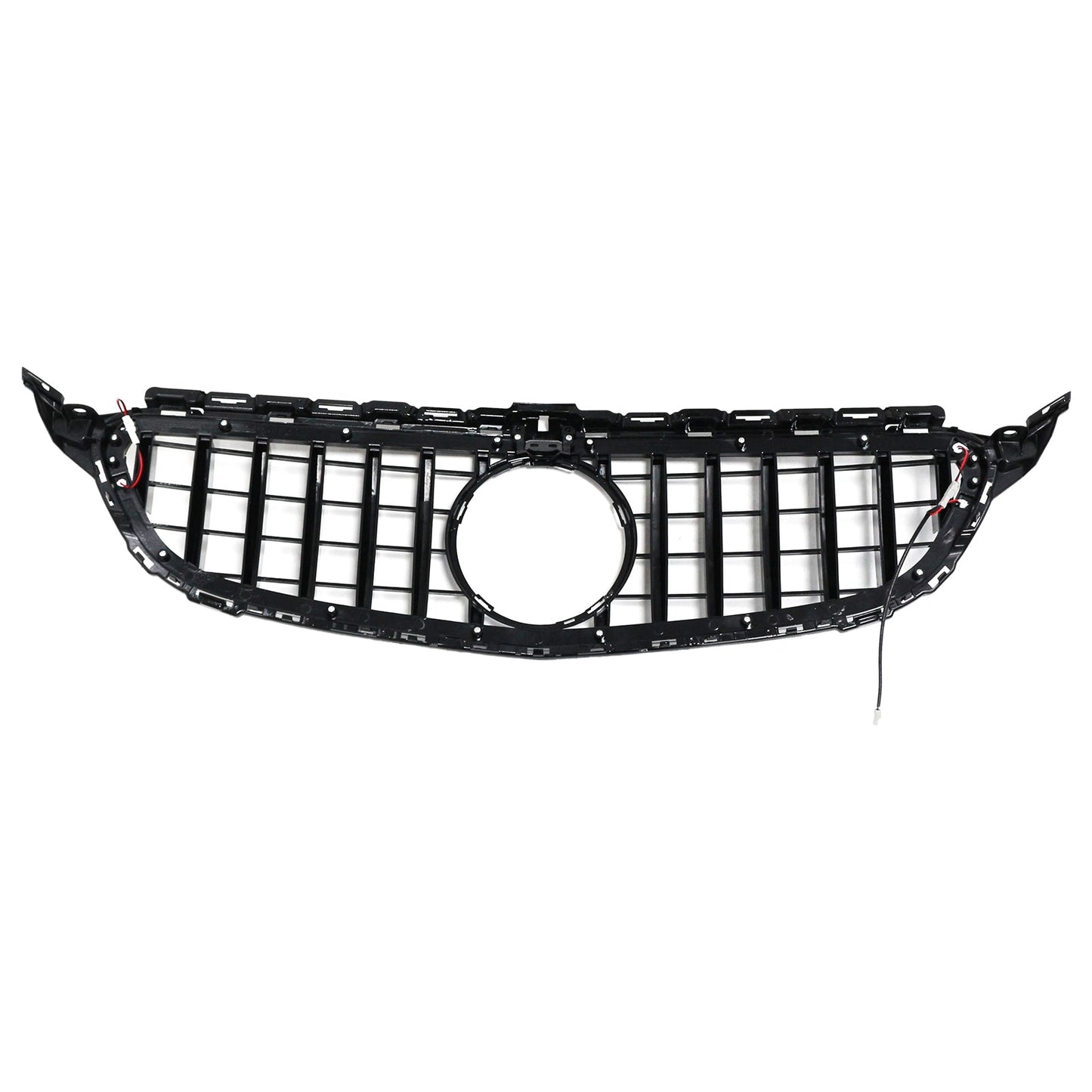 2015-2021 Mercedes W205 C250 C300 W/LED Chrome Front Bumper Grill Grille