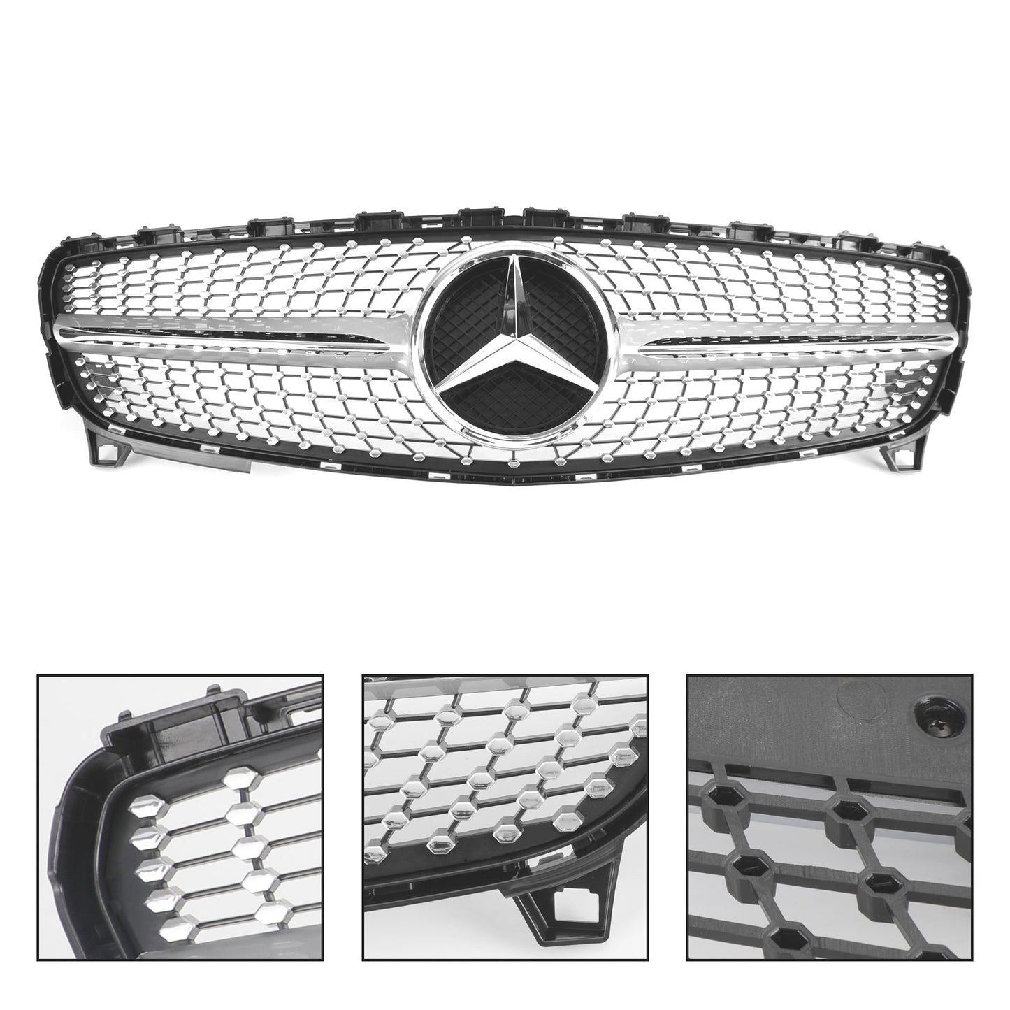 W176 A CLASS 2016-2018 MERCEDES BENZ Girll Diamond Front Bumper Grille Grill