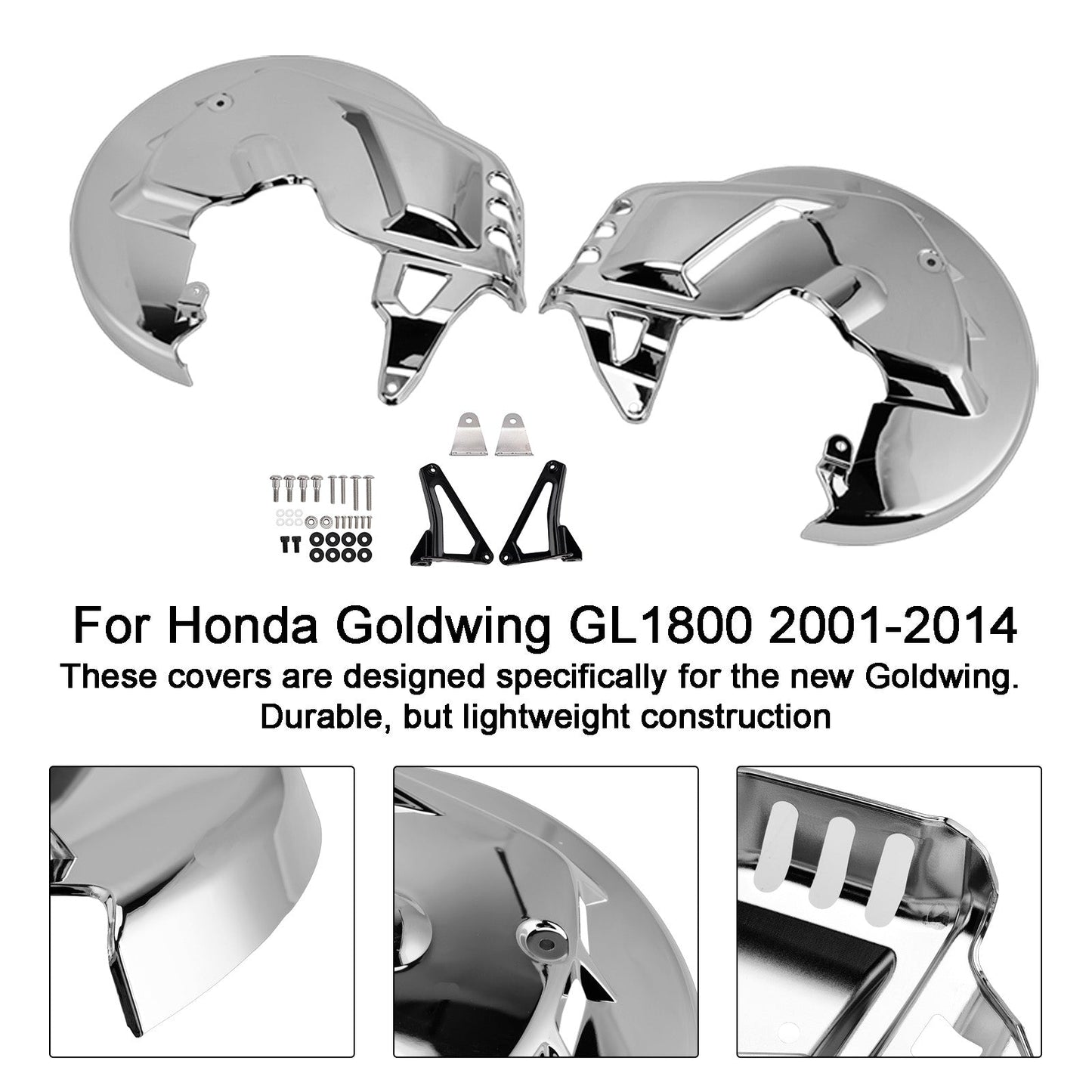 2001-2015 For Honda Goldwing and Goldwing Tour models Front Brake Disc Rotor Covers