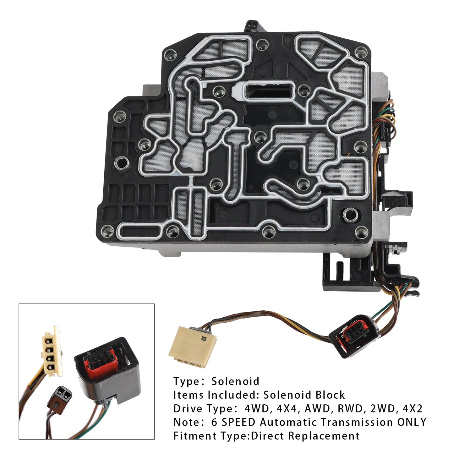 2011-2015 DODGE CARGO VAN 6 SP FWD V6 3.6L 62TE A604-X Transmission Solenoid Block 68376696AA