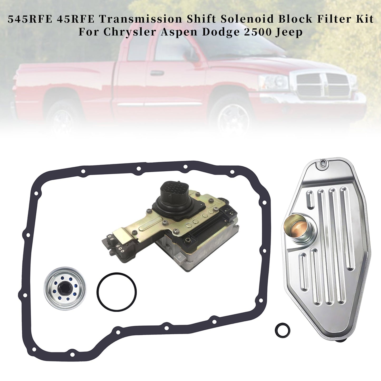 545RFE 45RFE Transmission Shift Solenoid Block Filter Kit For Chrysler Dodge