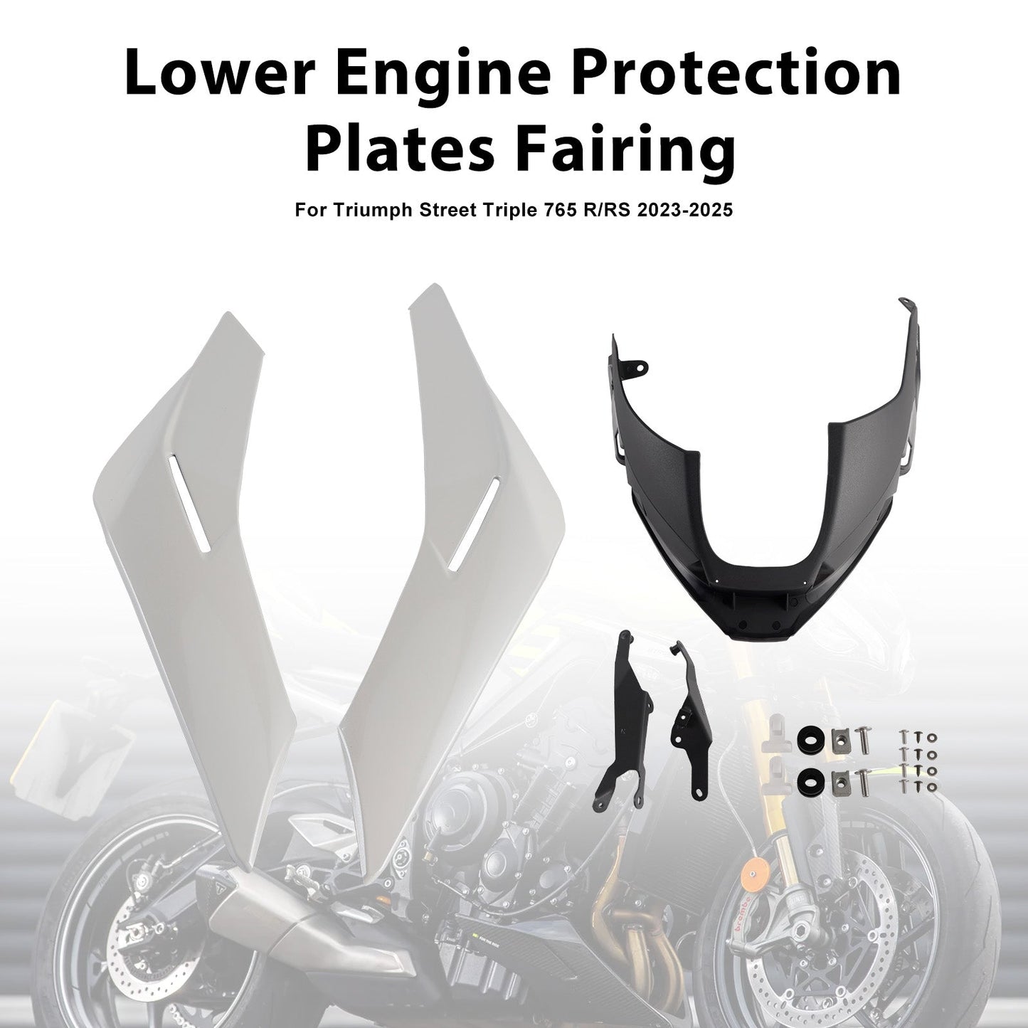 2023-2025 Street Triple 765 R/RS Engine Lower Belly Pan Panels Guard Fairing