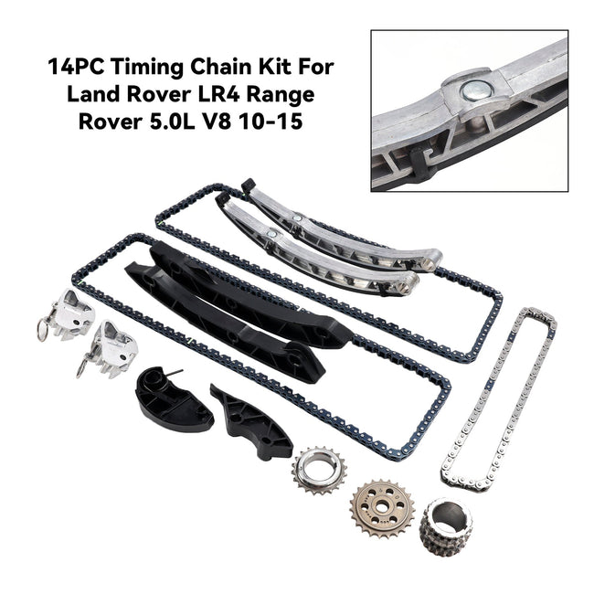 14PC Timing Chain Kit For Land Rover LR4 Range Rover 5.0L V8 10-15
