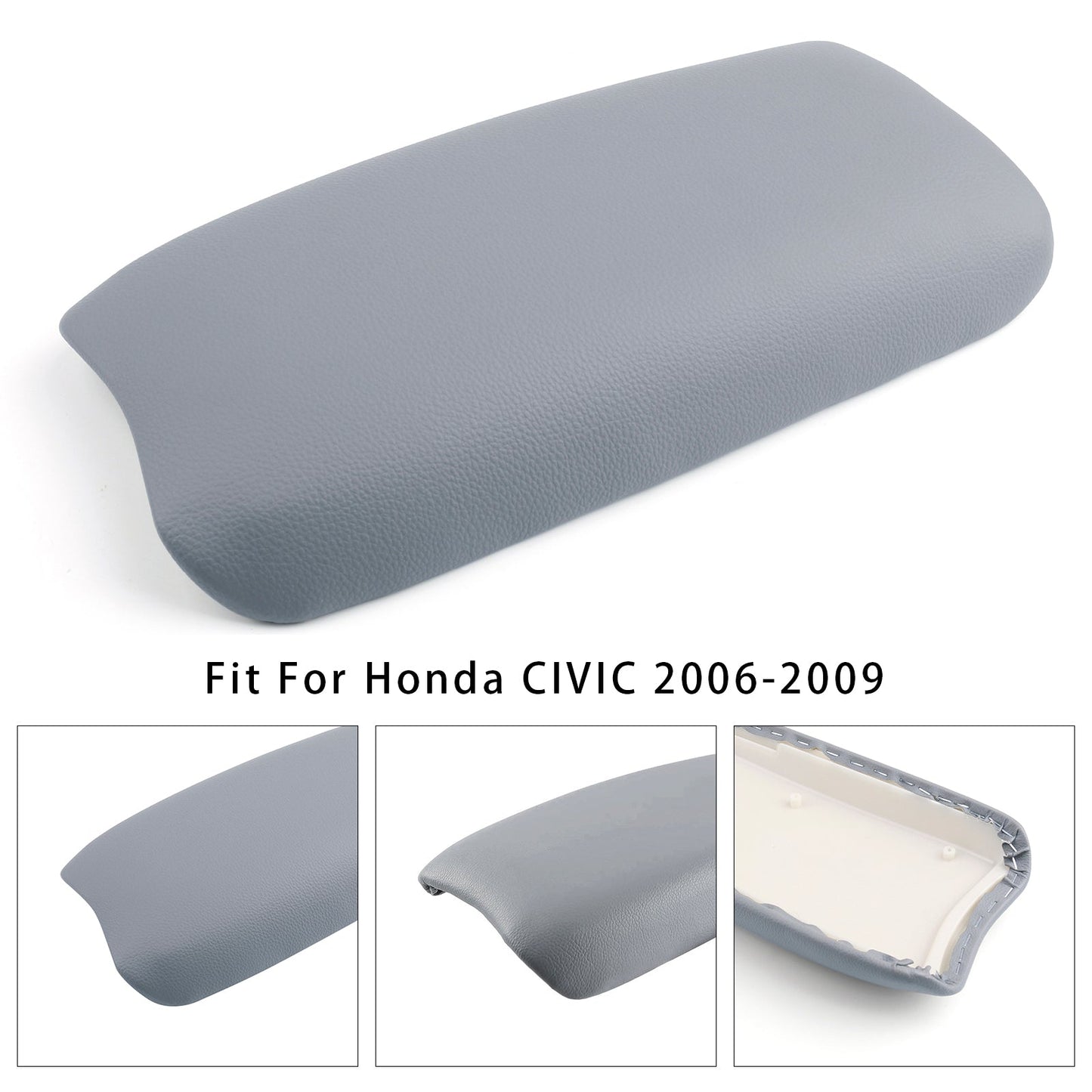2006-2009 Honda CIVIC Gray Leather Armrest Centre Console Lid