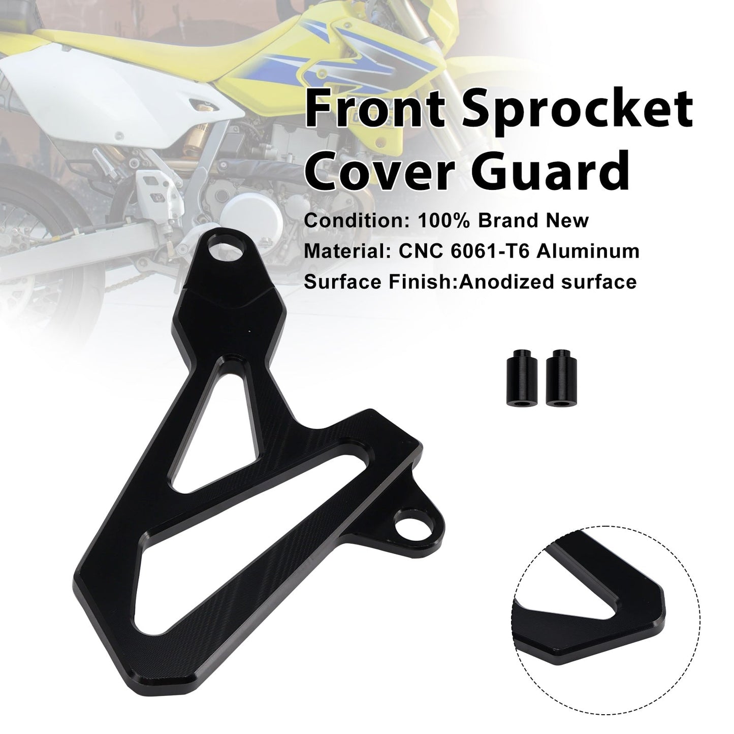 Front Sprocket Cover Guard For Suzuki DR-Z400SM 2000-2024 DRZ400/S/E