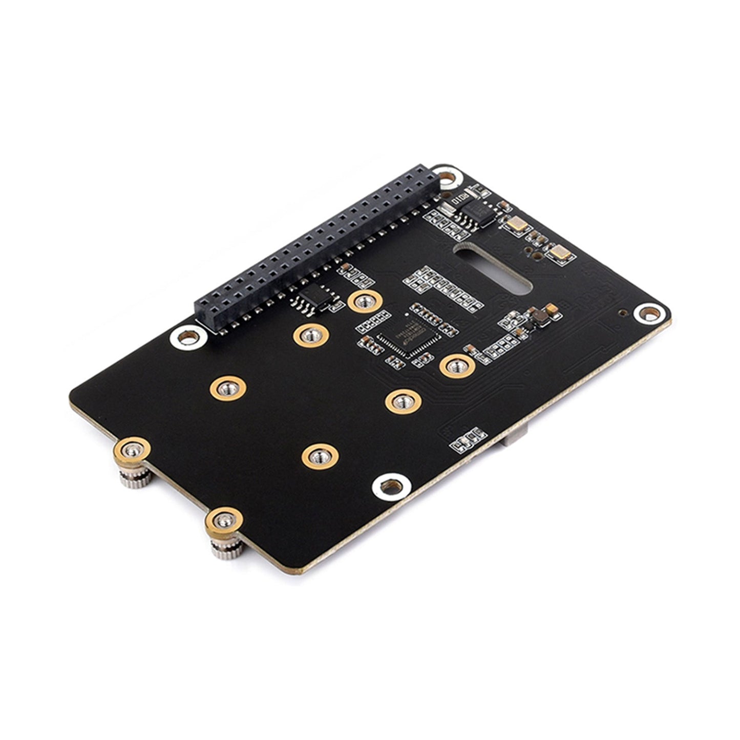 Raspberry Pi 5 PCIe Dual Channel Rotary Board Nvme Protocol Dual M.2 Hard Disk