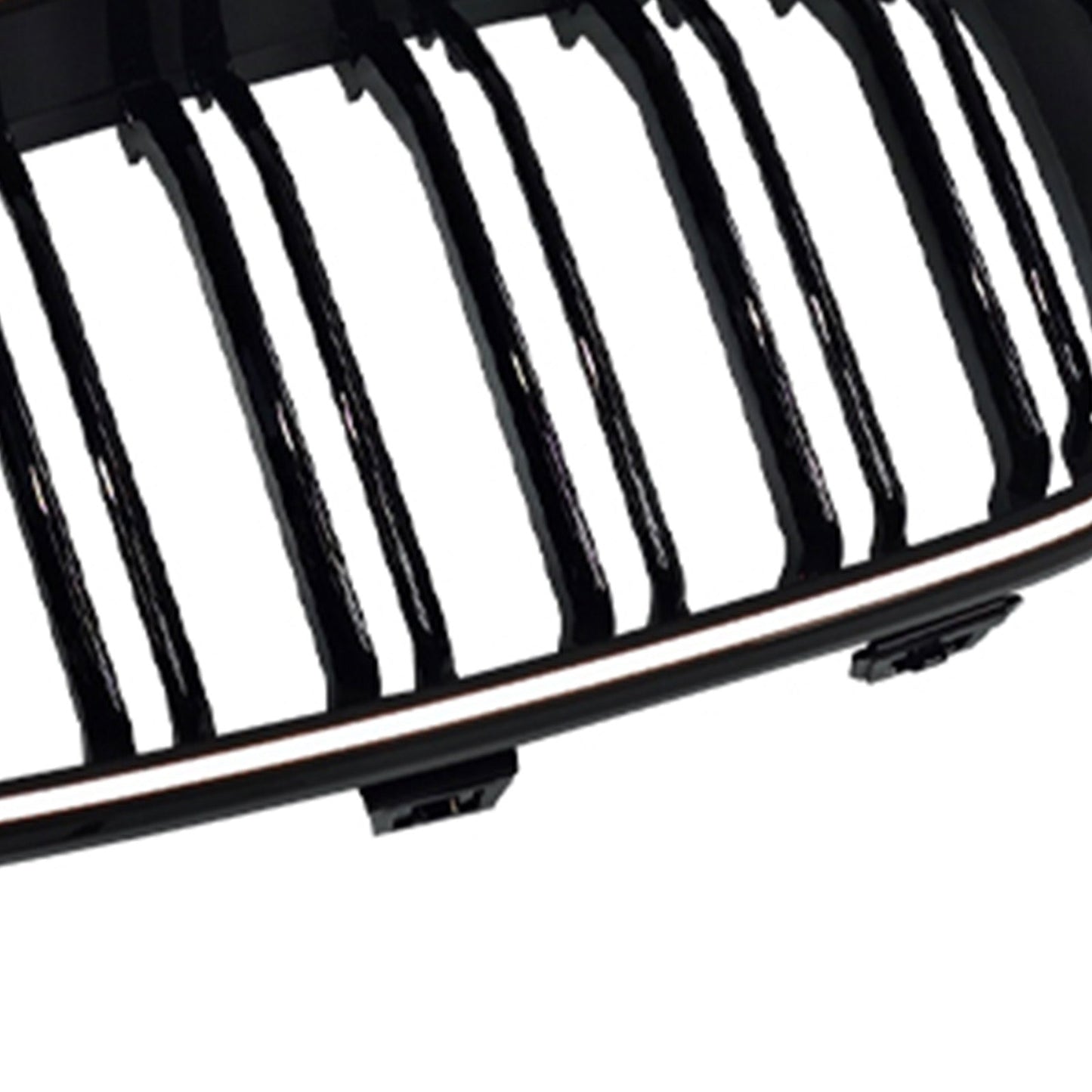 2013-2019 Fit BMW 3 Series F34 GT Dual Slat Front Bumper Grille Gloss Black