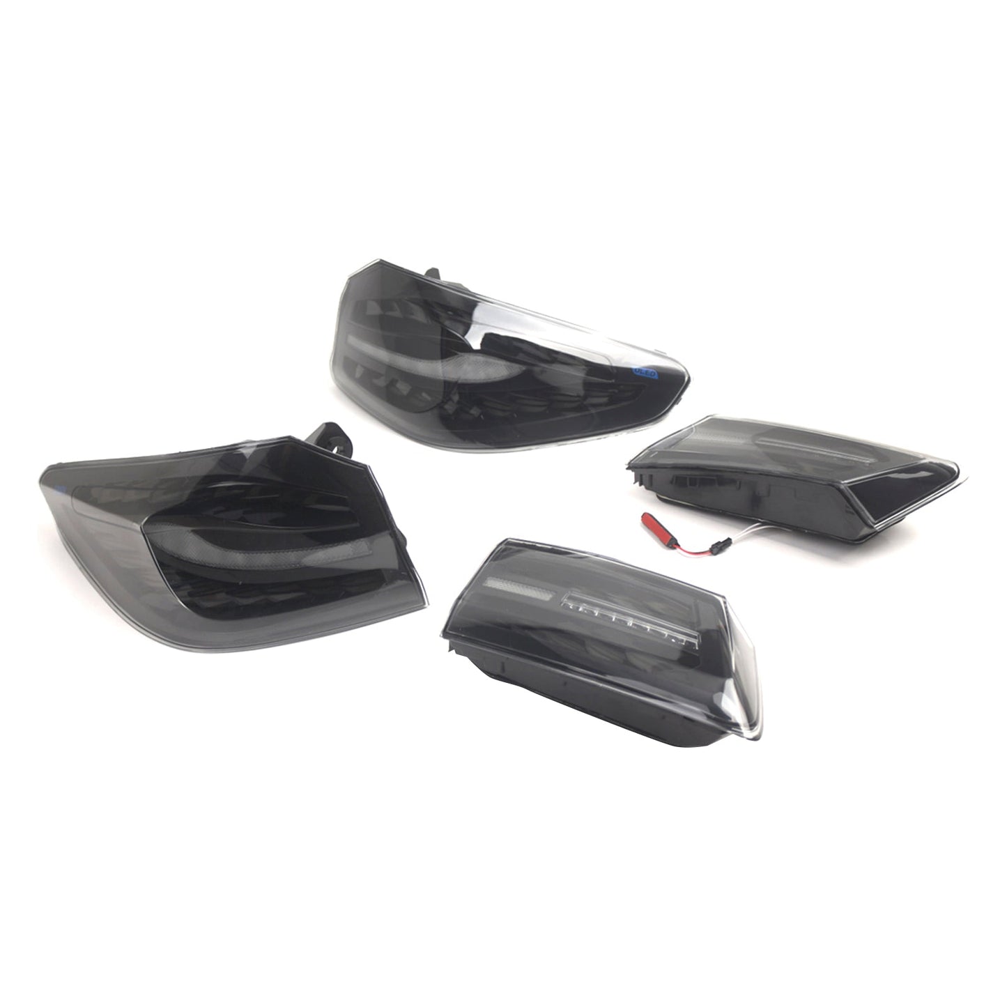 2018-2020 BMW 5 G30 G38 L&R Smoked LED Tail Lights Rear Lamp Assembly 63217376469 63217376470