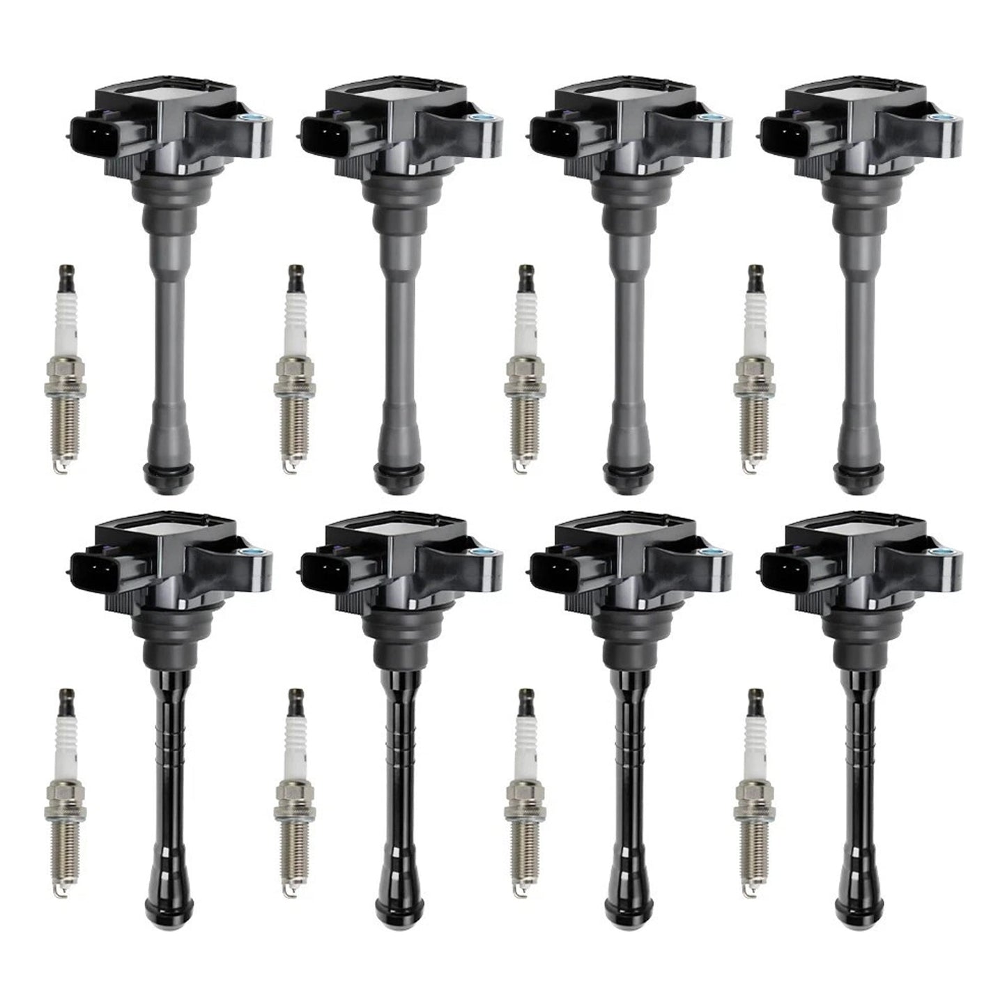 2017-2020 Nissan Titan 5.6L V8 8X Ignition Coil & Spark Plug UF812 UF813