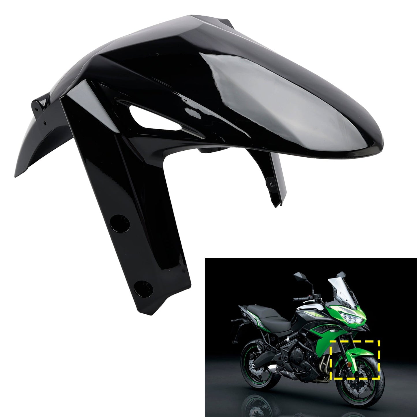 2022-2024 Kawasaki Versys 650 KLE650 Front Fender Mudguard Fairing
