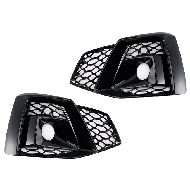 2020-2023 Audi A5 S-line S5 2PCS Front Bumper Fog Light Cover Grille 8W6807682T3Q7