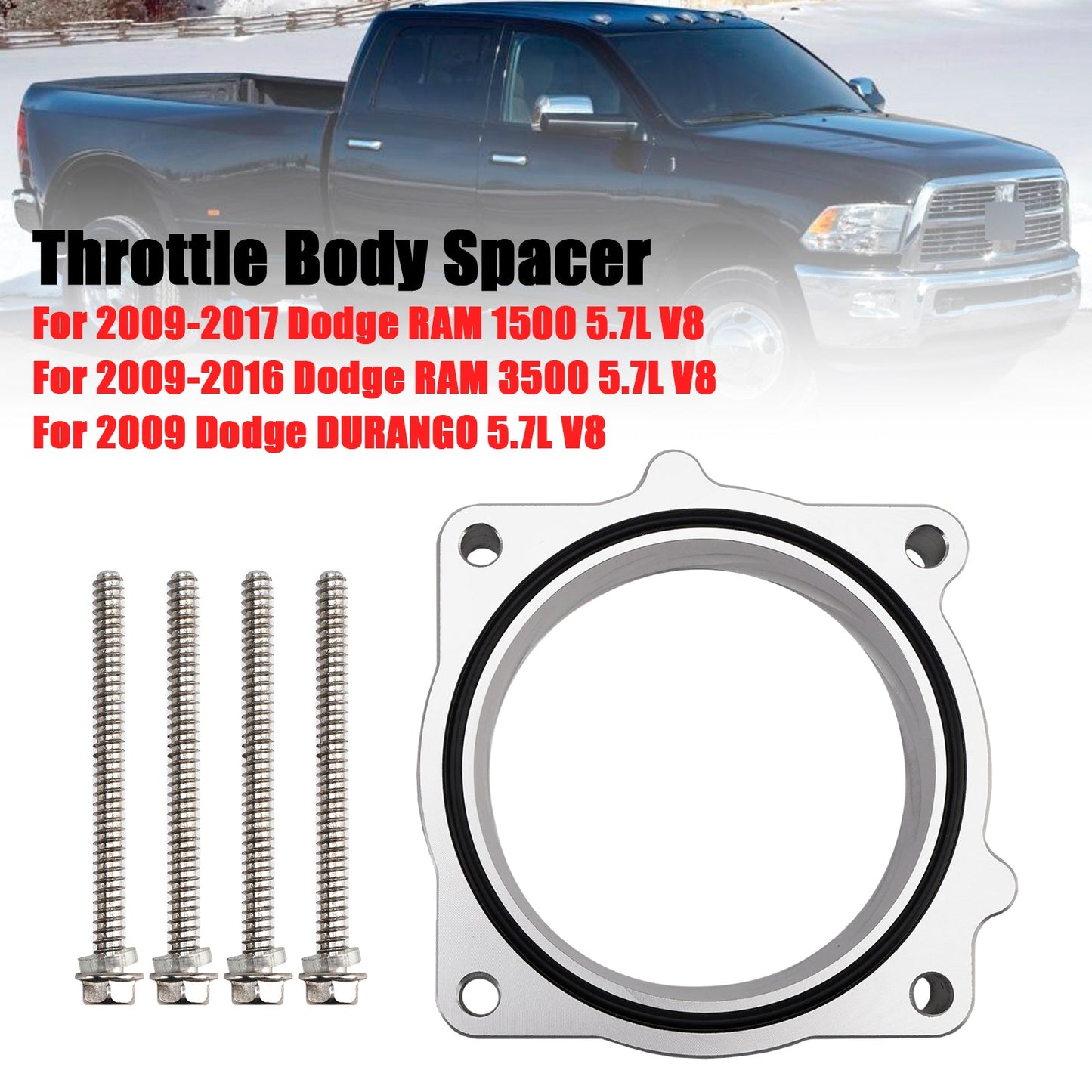 Throttle Body Spacer For 2009-2018 Dodge RAM 1500 2500 3500 5.7l v8