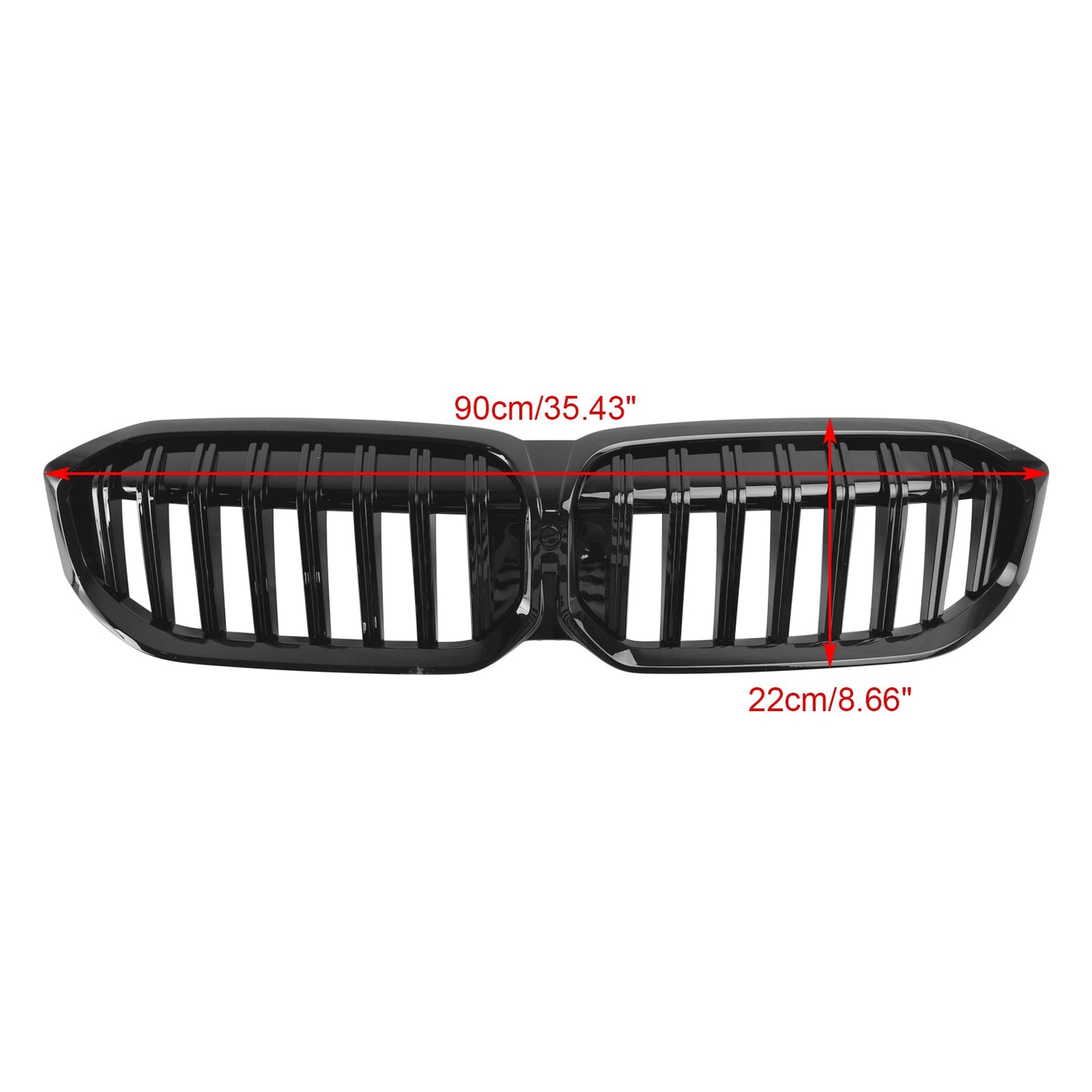 2023-2024 BMW 3 Series G20 G21 G28 320i 330i M340i Gloss Black Front Kidney Grille Grill