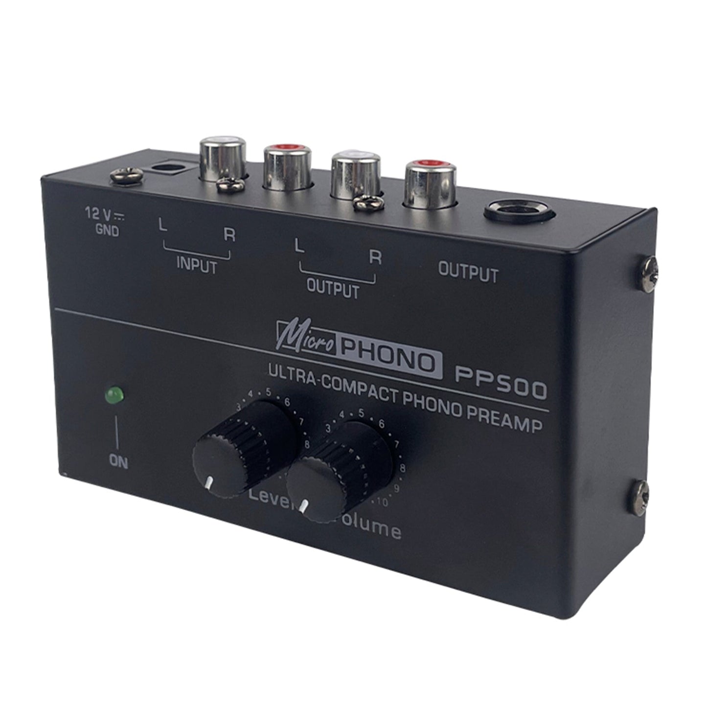 PP500 Phono Preamp Preamplifier with Level Volume Control for LP Vinyl Turntable