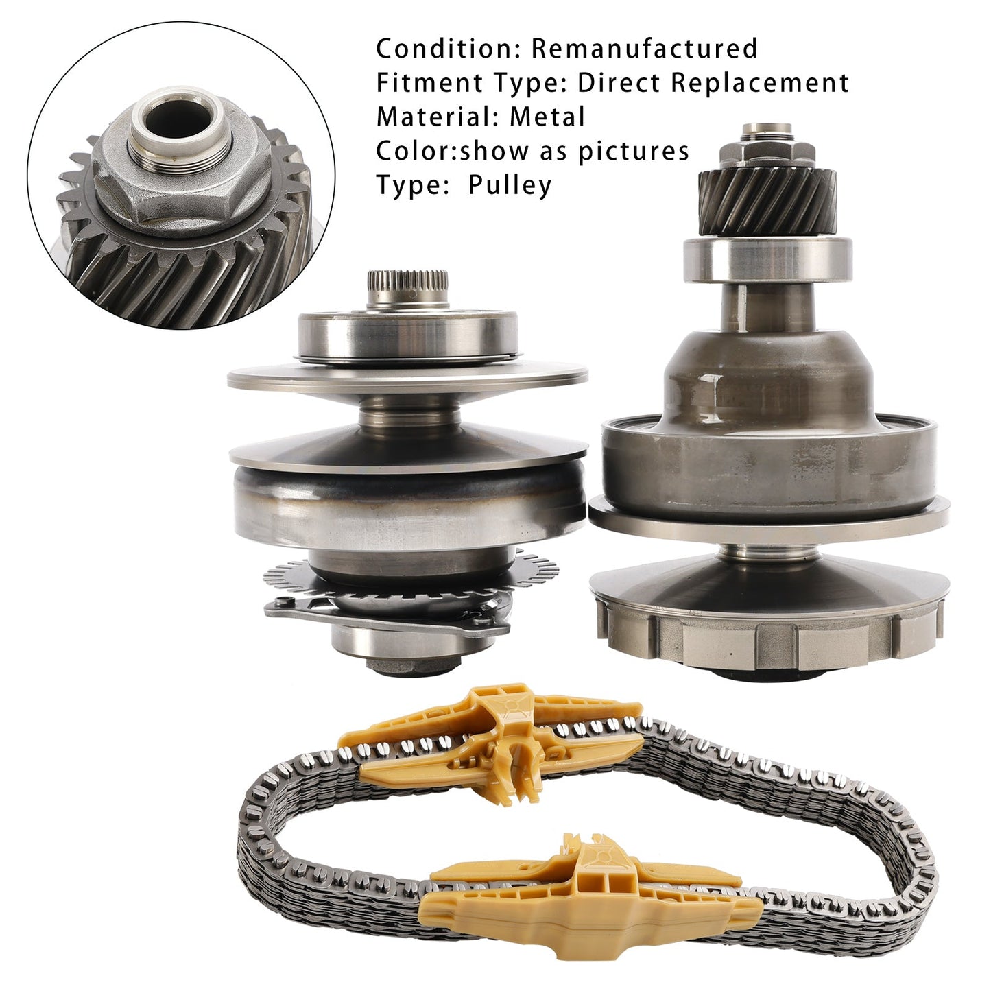 JF018 JF018E CVT Auto Transmission Pulley With Belt Chain For Nissan Gearbox